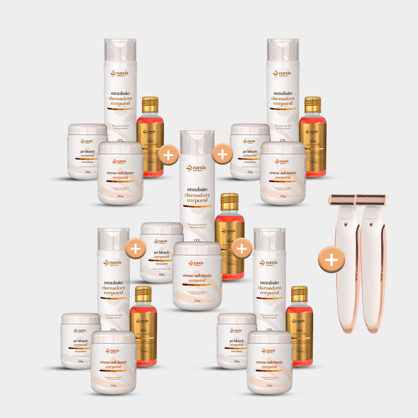 Kit Clareador de Manchas | Tratamento 1 Ano com + 2 Depiladores