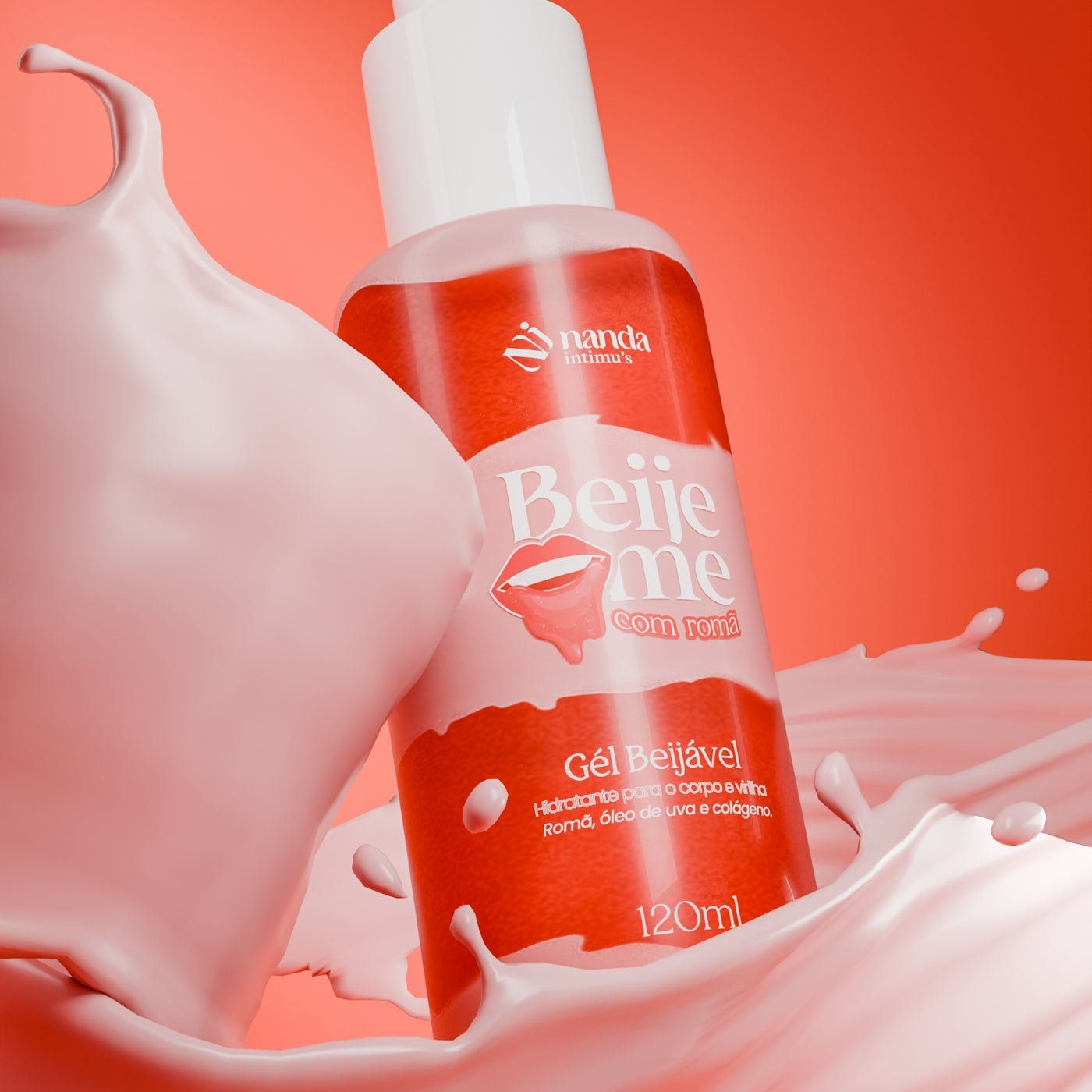 Kit com 2 Beije Me - Gel Beijável Nanda Intimus