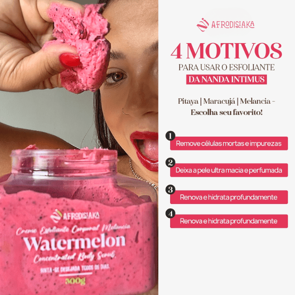 Esfoliante Corpo e Rosto de Melancia 300g